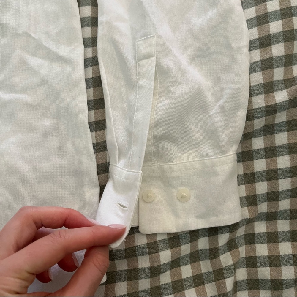 Uniqlo Rayon Long Sleeve Blouse - Picture 6 of 14